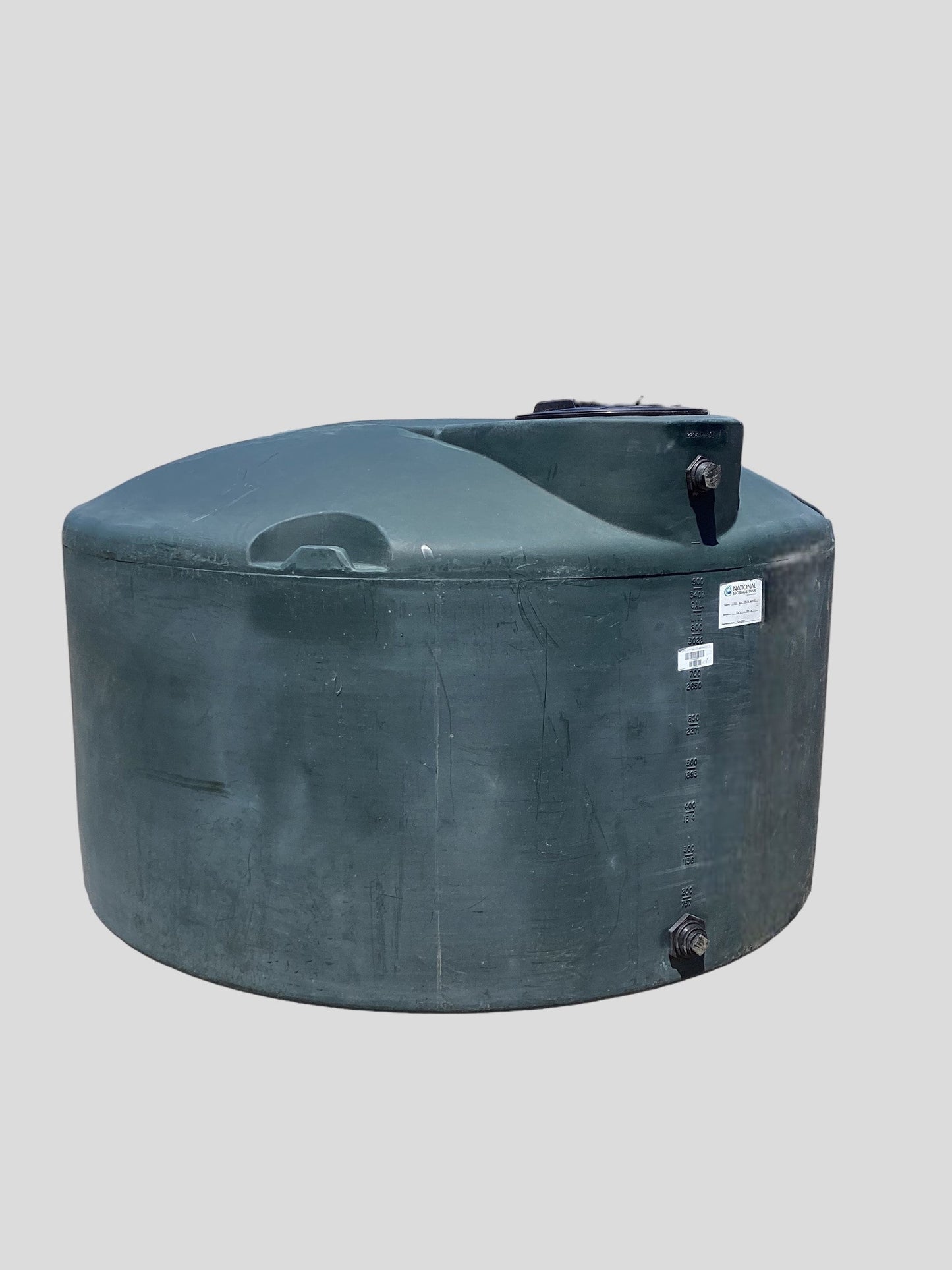 1,100 Gallon Vertical Water Storage Tank 86″D x 53″H