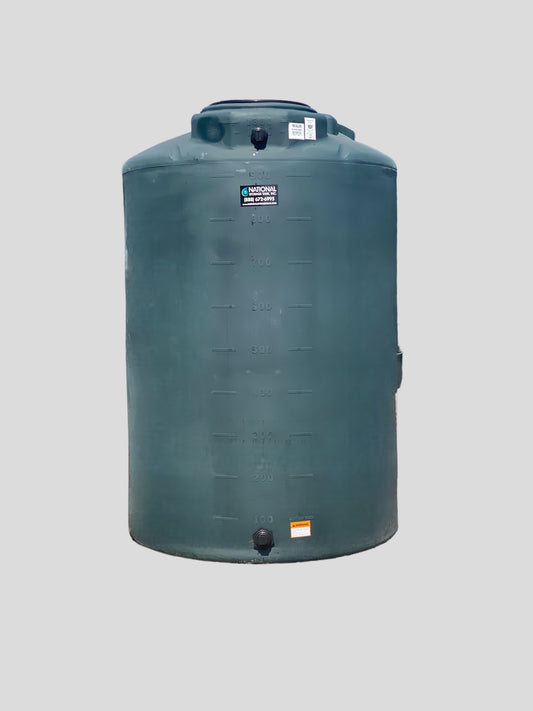 1000 Gallon Vertical Water Storage Tank 60″D x 89″H