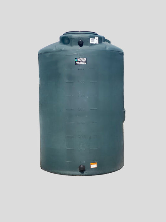 1000 Gallon Vertical Water Storage Tank 60″D x 89″H- OK