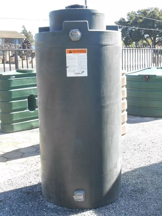 300 Gallon Vertical Water Storage Tank 36”D x 72”H- OK